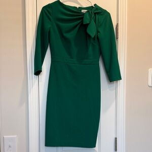 Calvin Klein Green Long Sleeve Dress